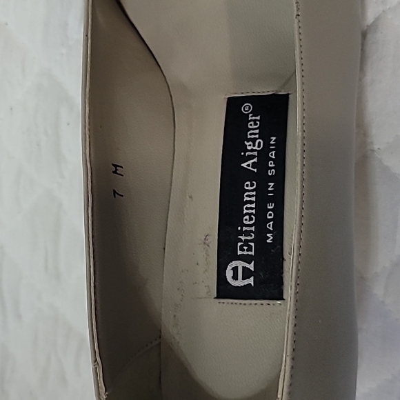 Etienne Aigner Women's Heels Gray Size 7 - Picture 5 of 13